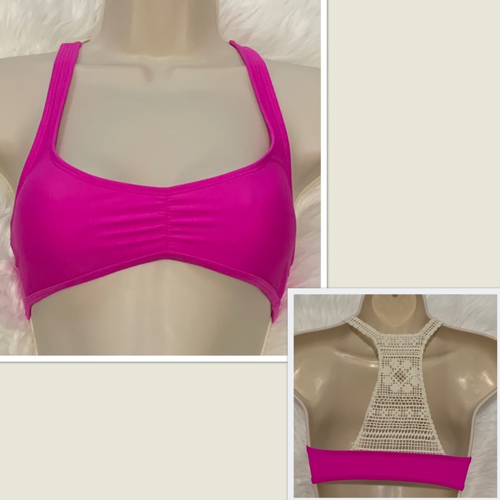 🌹3/20 NWOT Aerie crochet back bikini top